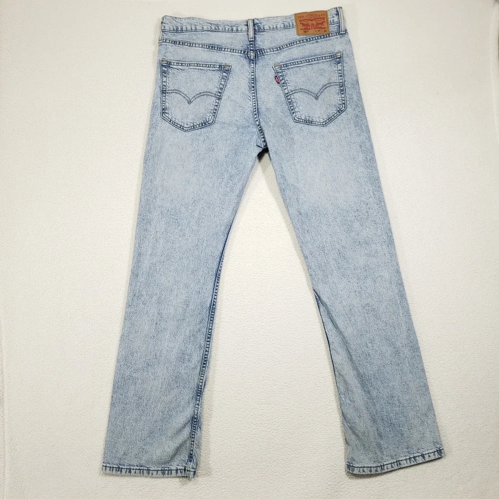 Levi's 527 Jeans Men 33x32 Light Acid Wash Slim Bootcut Denim 05527-0722